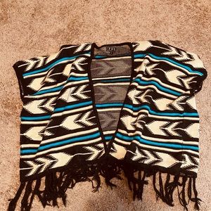 Open front ‘poncho’